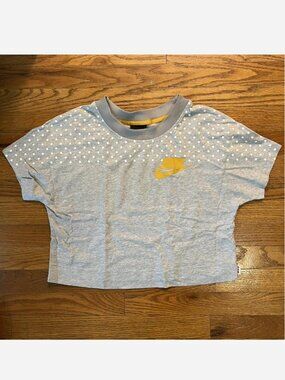 Nike NSW Gray Polka Dot Crop